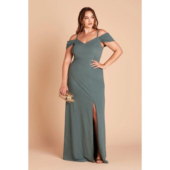 NWT Birdy Grey Dev Crepe Chiffon Maxi Dress in Sea Glass sz XL - Picture 2 of 8